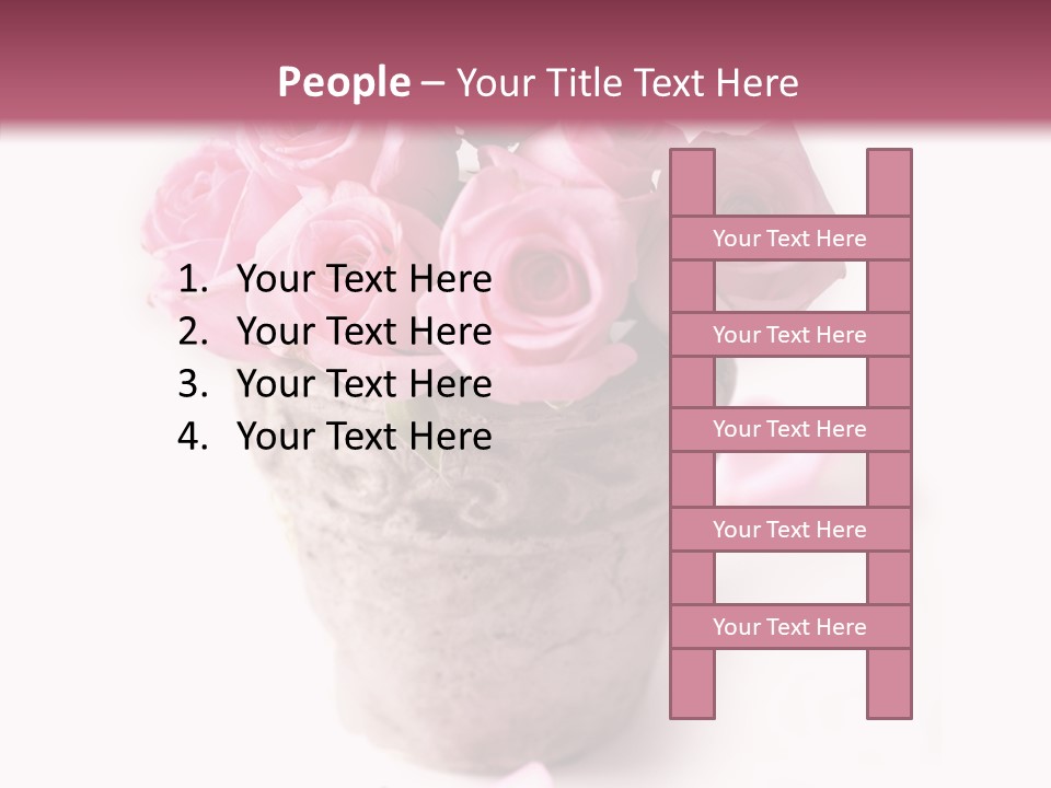 Plant Pink Blossom PowerPoint Template