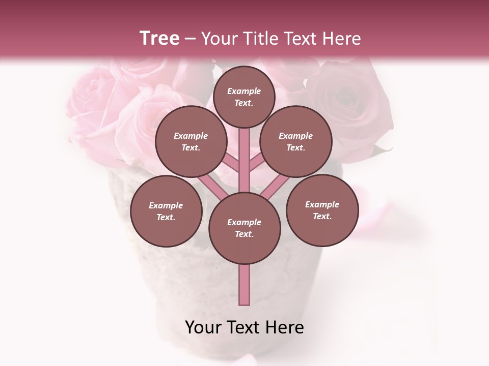 Plant Pink Blossom PowerPoint Template
