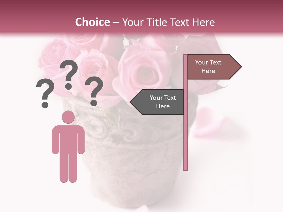 Plant Pink Blossom PowerPoint Template