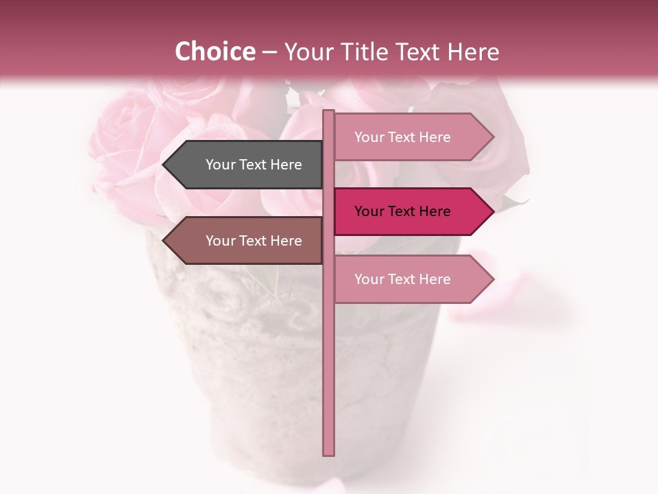 Plant Pink Blossom PowerPoint Template
