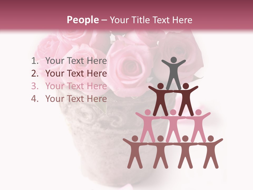 Plant Pink Blossom PowerPoint Template