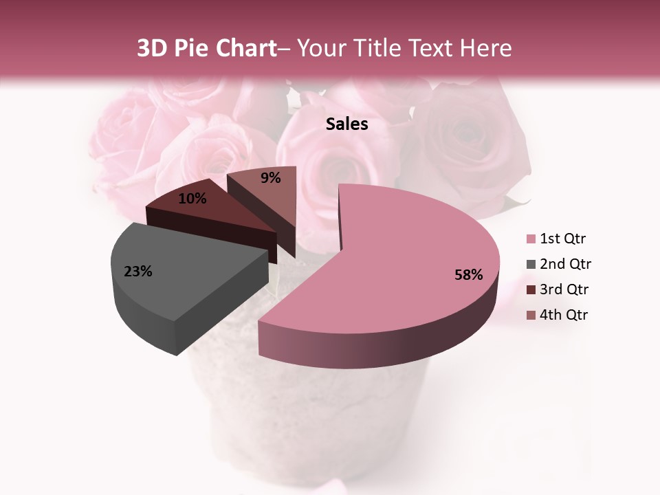 Plant Pink Blossom PowerPoint Template