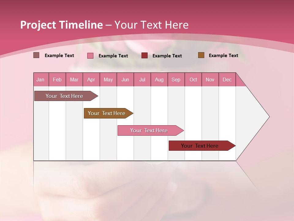 Soft Pink Holding PowerPoint Template