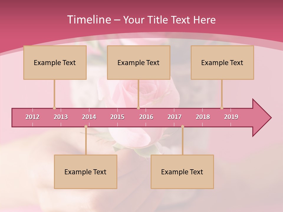 Soft Pink Holding PowerPoint Template