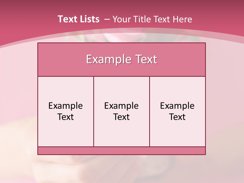 Soft Pink Holding PowerPoint Template
