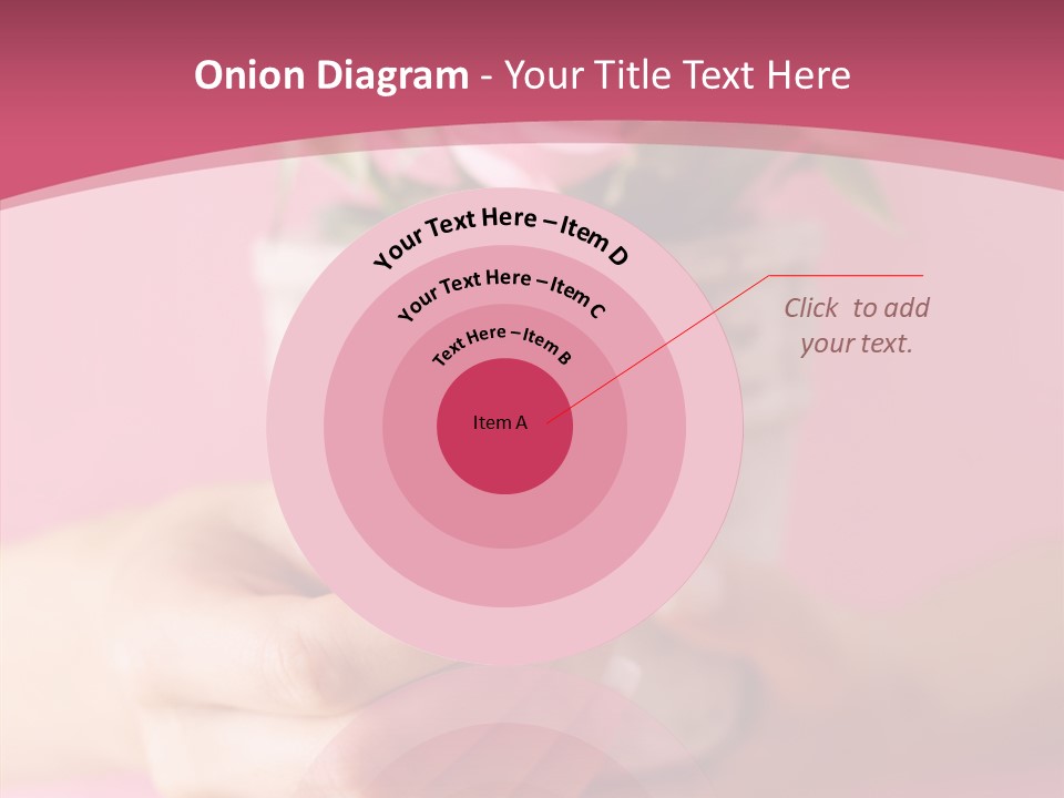 Soft Pink Holding PowerPoint Template