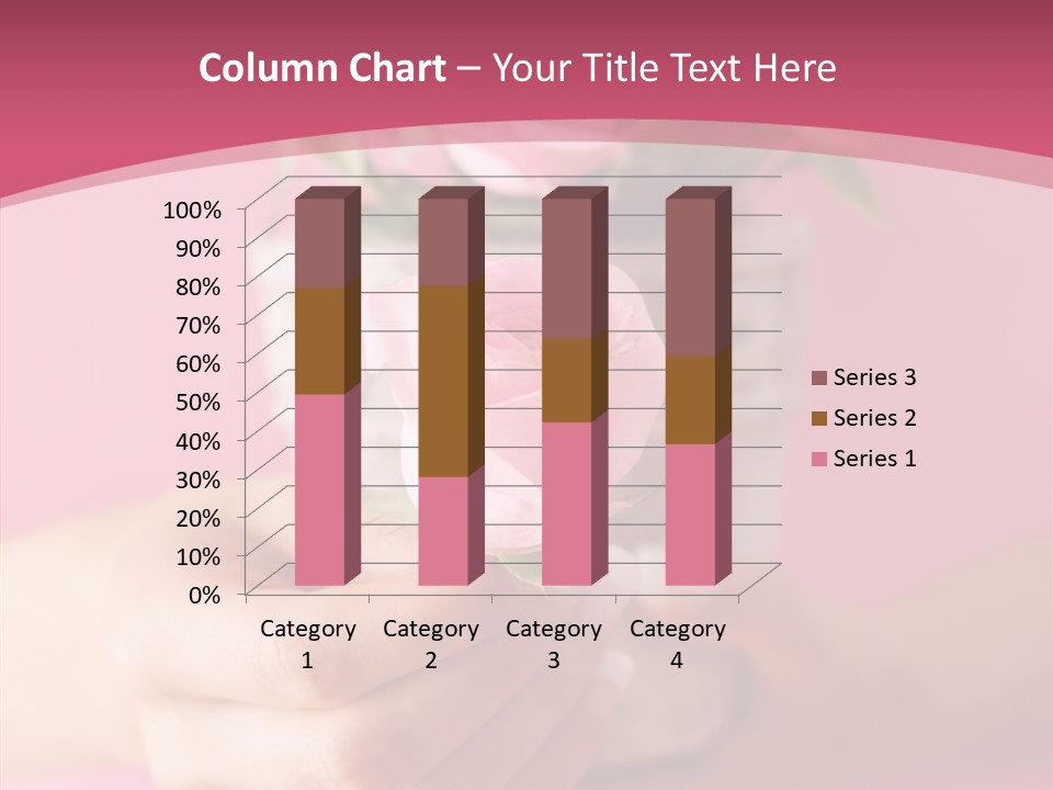 Soft Pink Holding PowerPoint Template