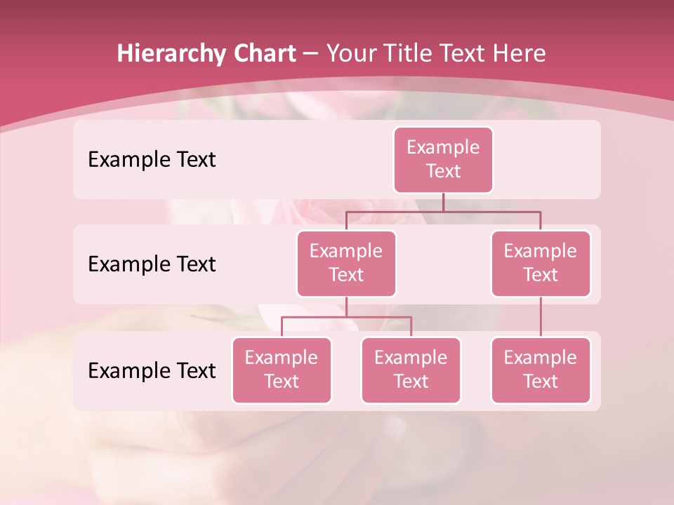 Soft Pink Holding PowerPoint Template