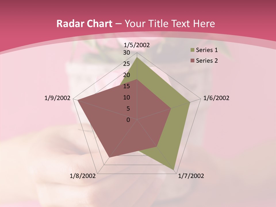 Soft Pink Holding PowerPoint Template