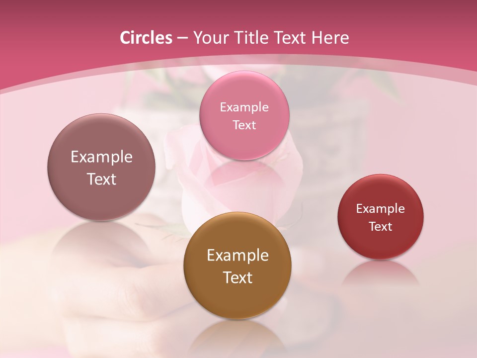 Soft Pink Holding PowerPoint Template
