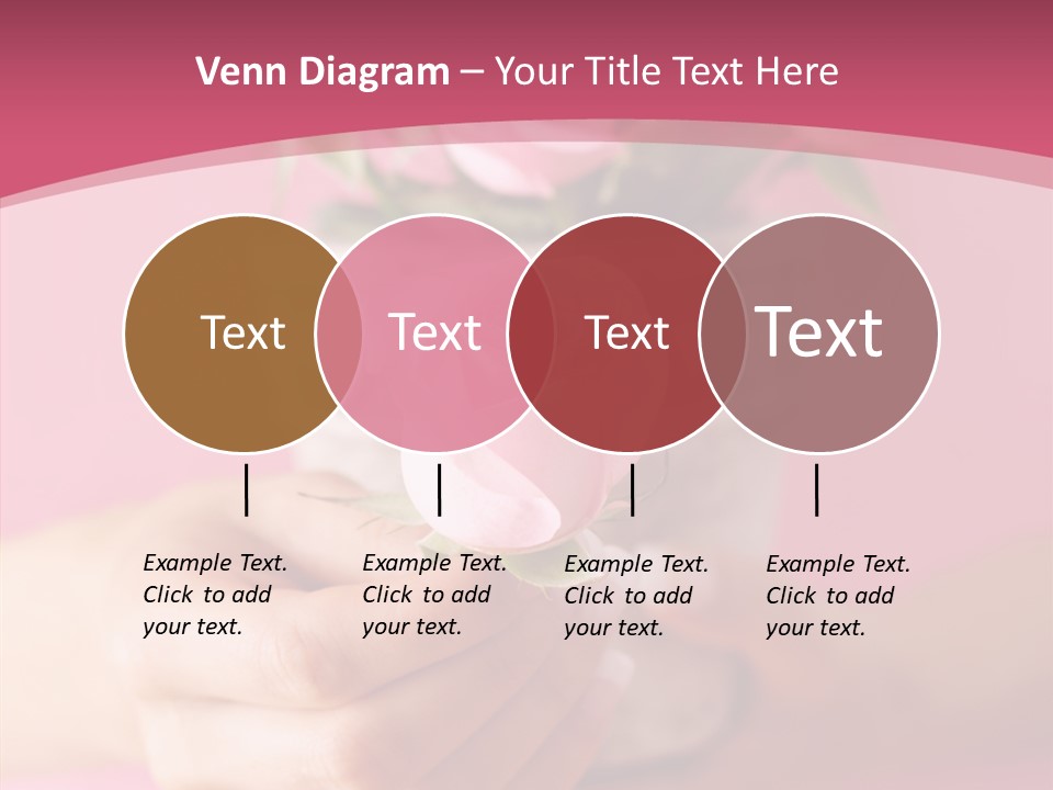 Soft Pink Holding PowerPoint Template