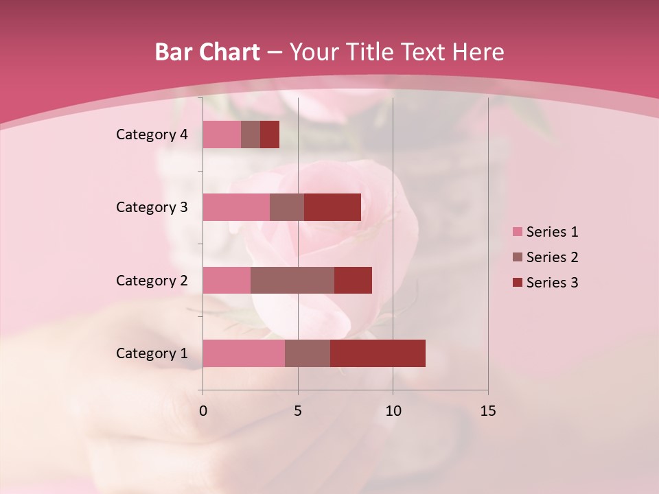 Soft Pink Holding PowerPoint Template