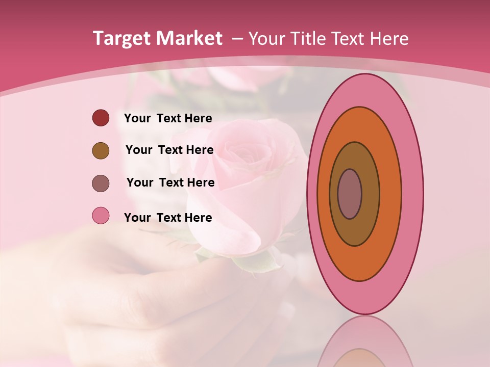 Soft Pink Holding PowerPoint Template