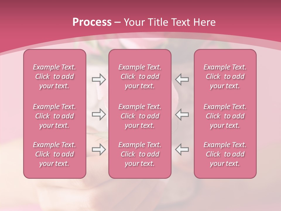 Soft Pink Holding PowerPoint Template