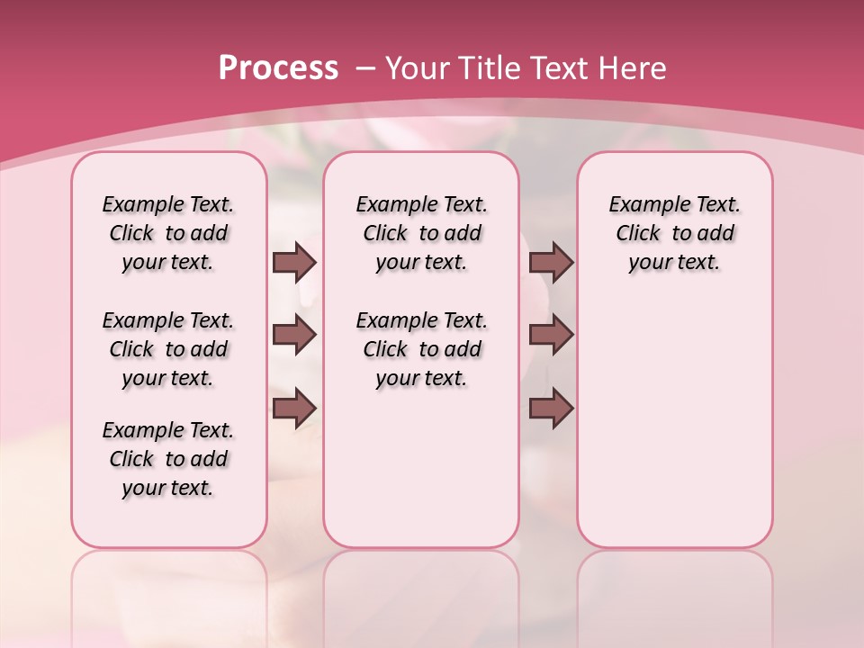 Soft Pink Holding PowerPoint Template