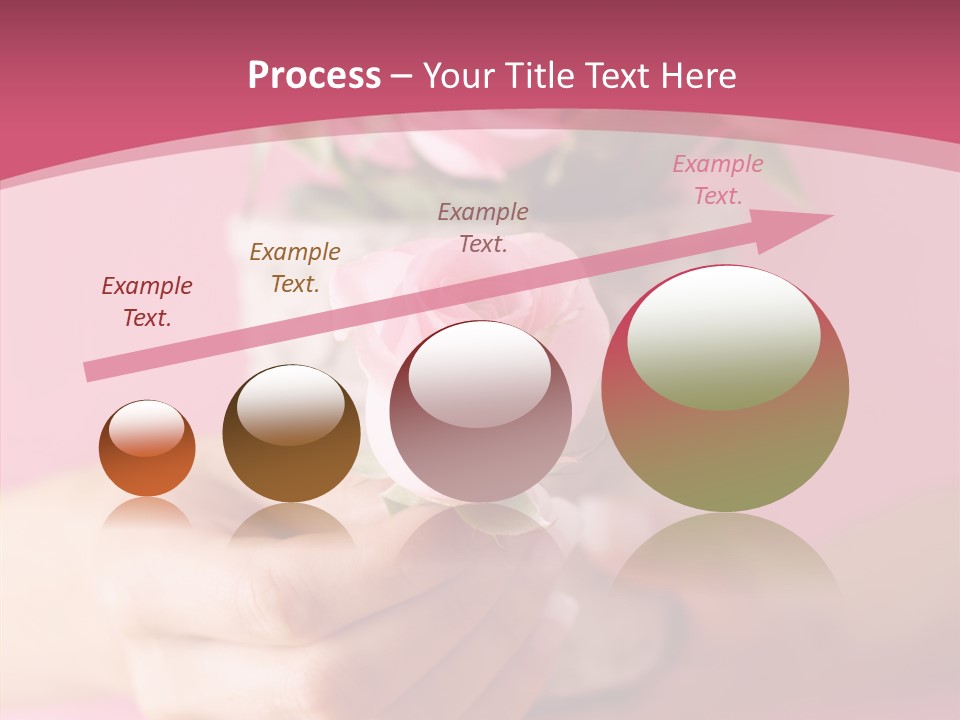 Soft Pink Holding PowerPoint Template