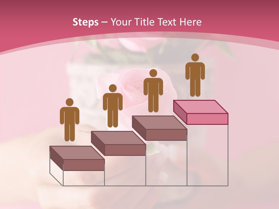 Soft Pink Holding PowerPoint Template