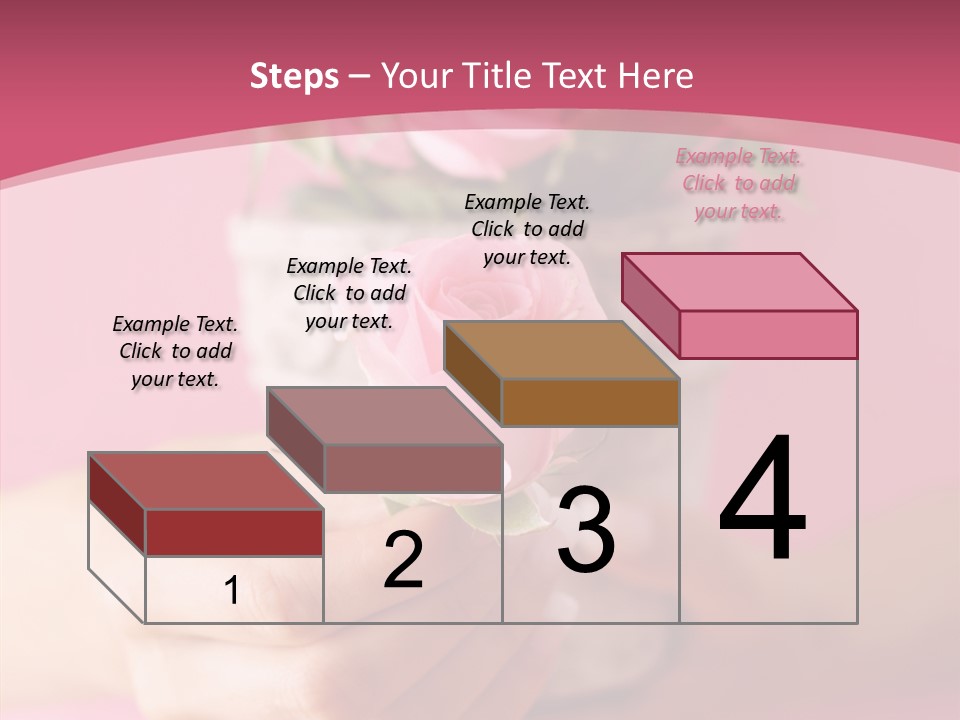 Soft Pink Holding PowerPoint Template