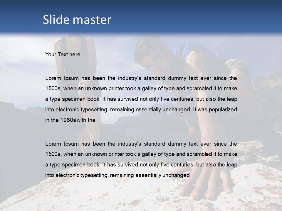 Peak Wilderness Girl PowerPoint Template