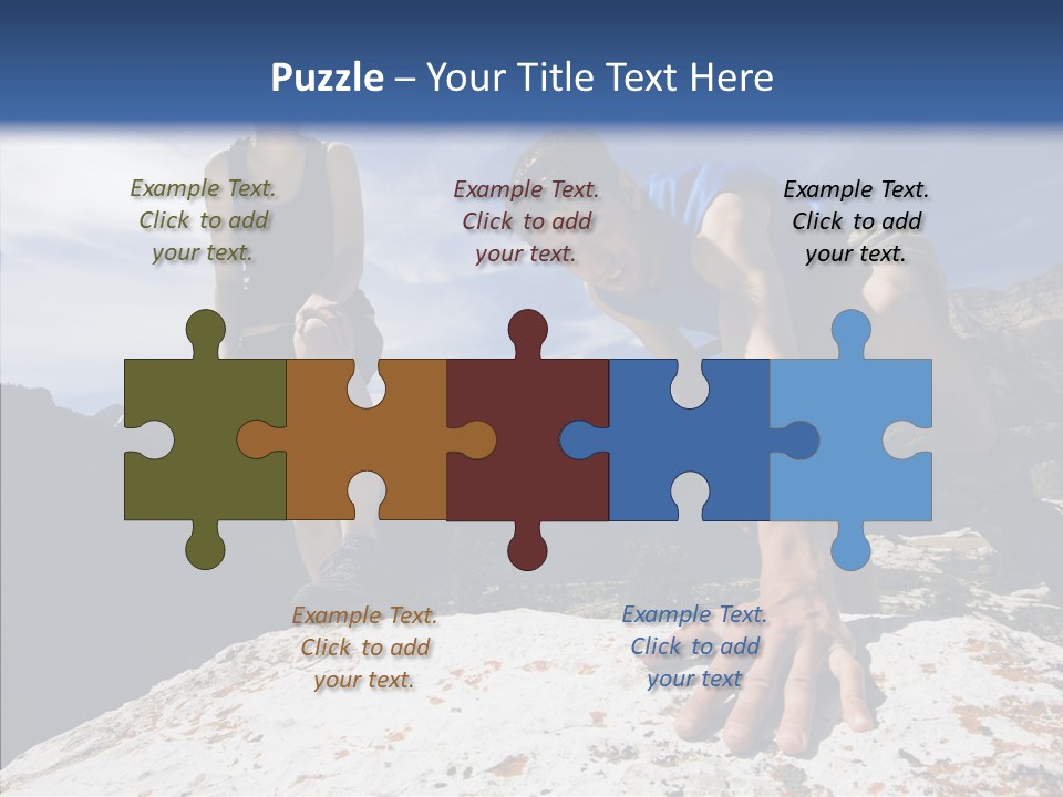 Peak Wilderness Girl PowerPoint Template