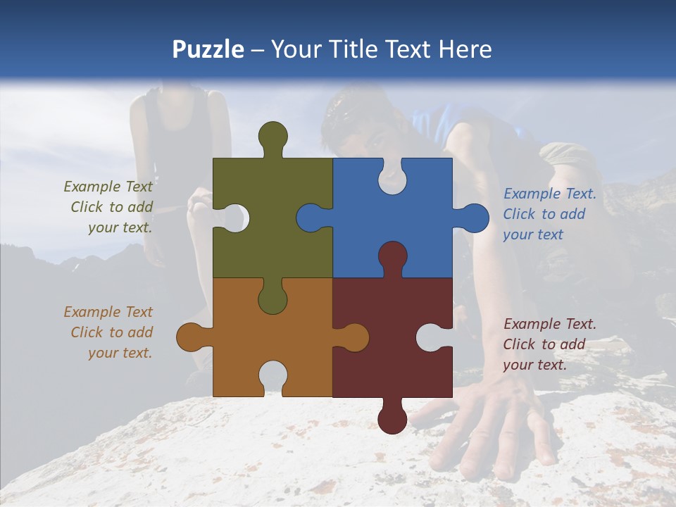 Peak Wilderness Girl PowerPoint Template