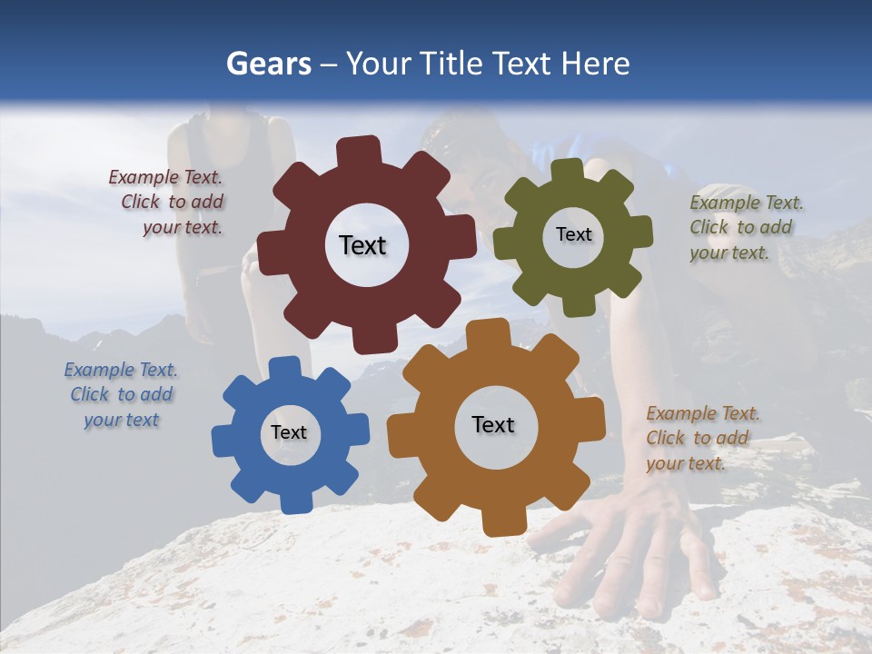 Peak Wilderness Girl PowerPoint Template