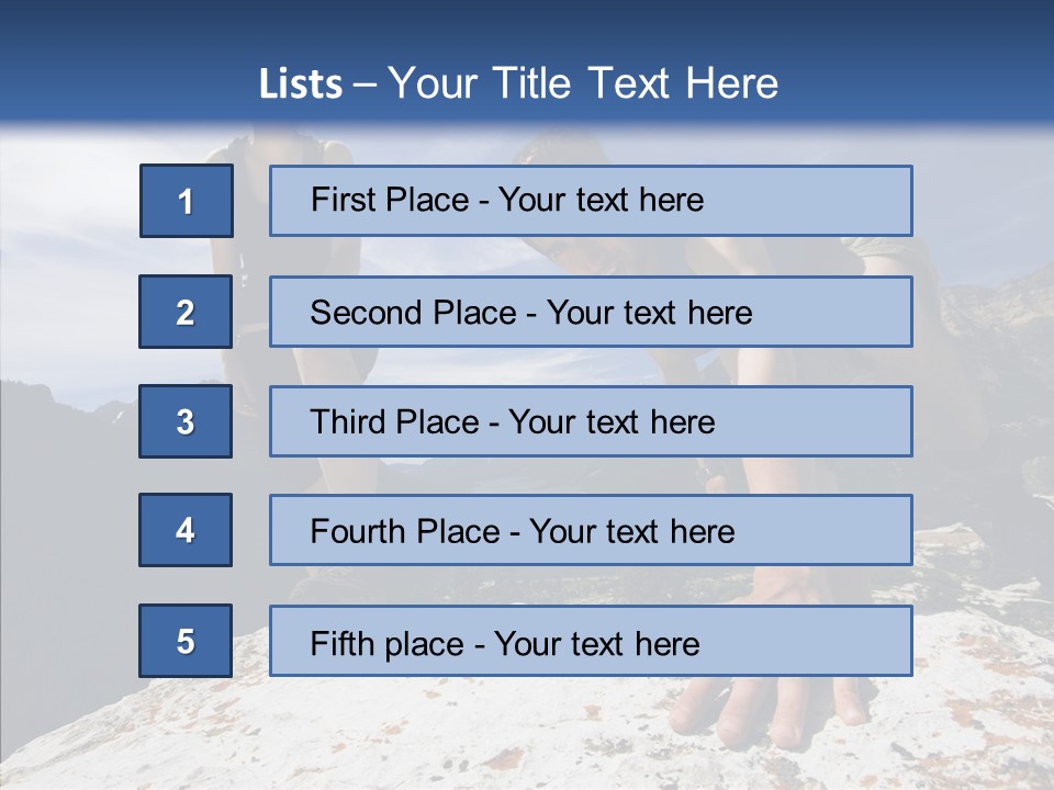 Peak Wilderness Girl PowerPoint Template