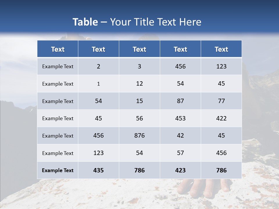 Peak Wilderness Girl PowerPoint Template
