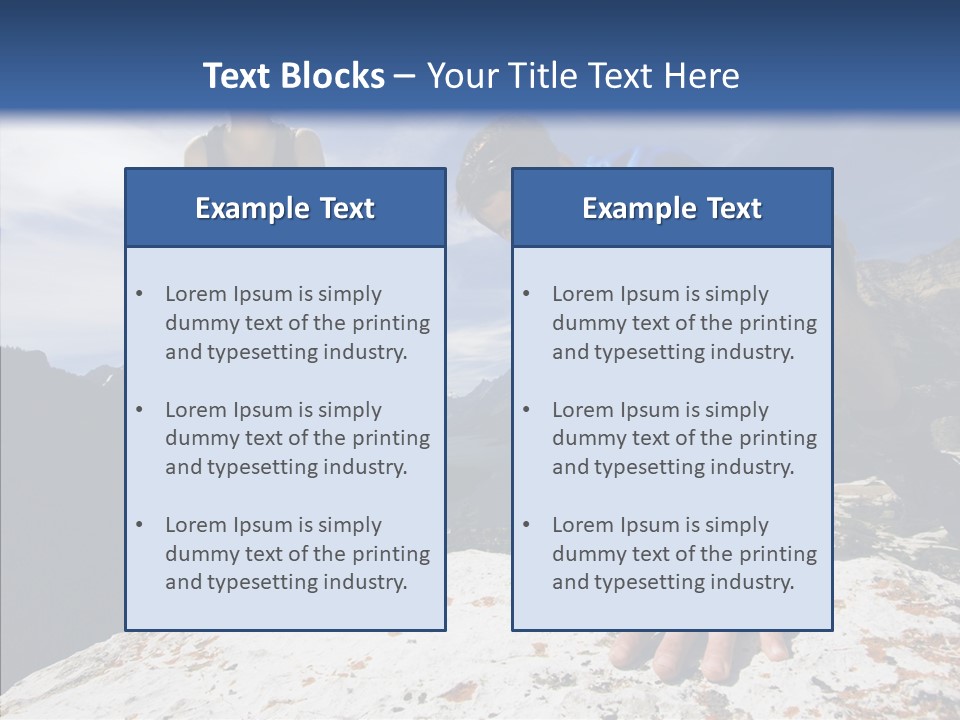 Peak Wilderness Girl PowerPoint Template