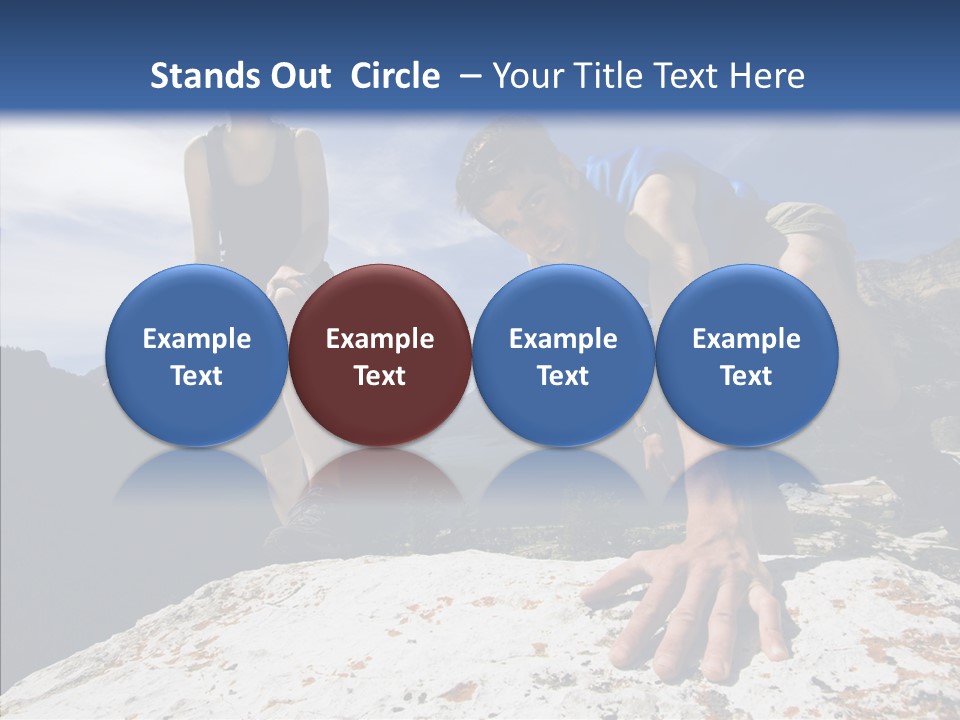 Peak Wilderness Girl PowerPoint Template