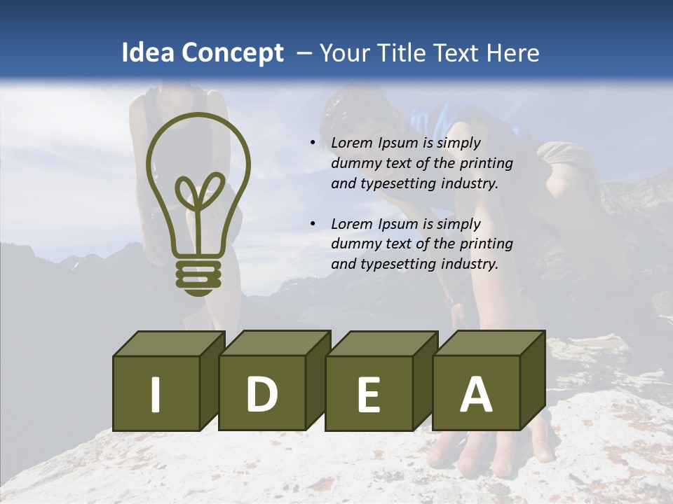 Peak Wilderness Girl PowerPoint Template