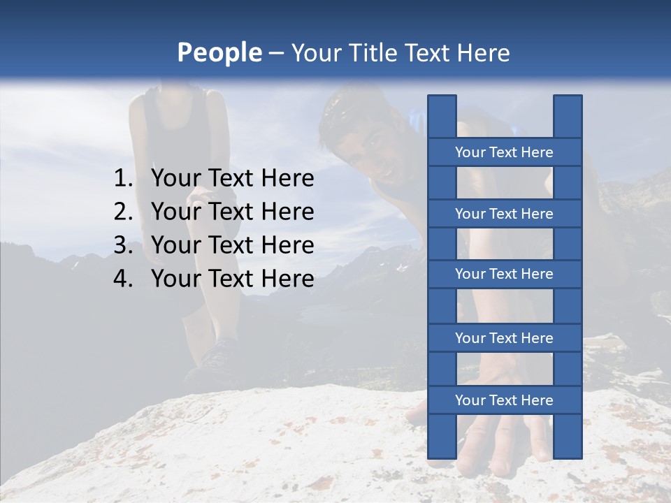 Peak Wilderness Girl PowerPoint Template