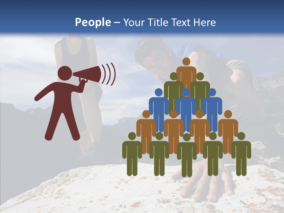 Peak Wilderness Girl PowerPoint Template