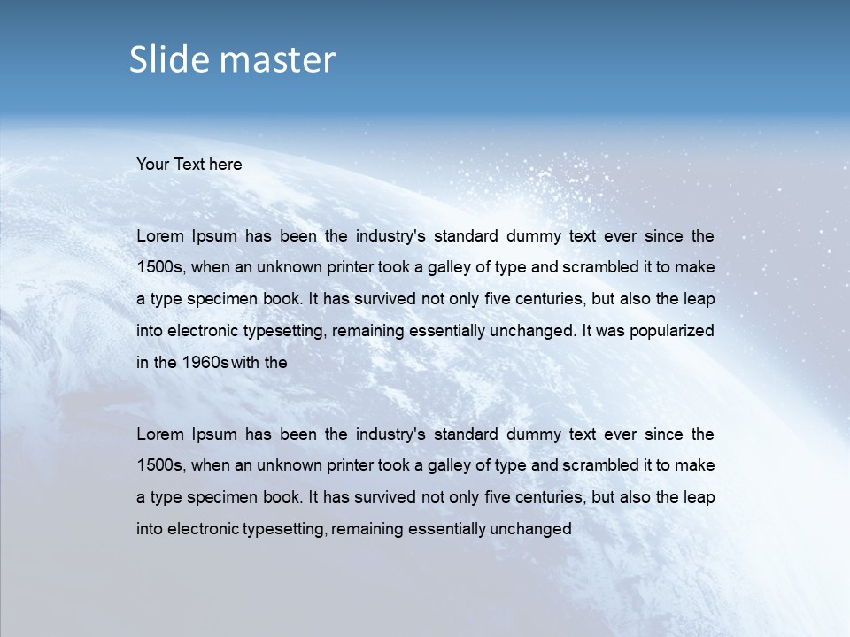 Earth Sun World PowerPoint Template