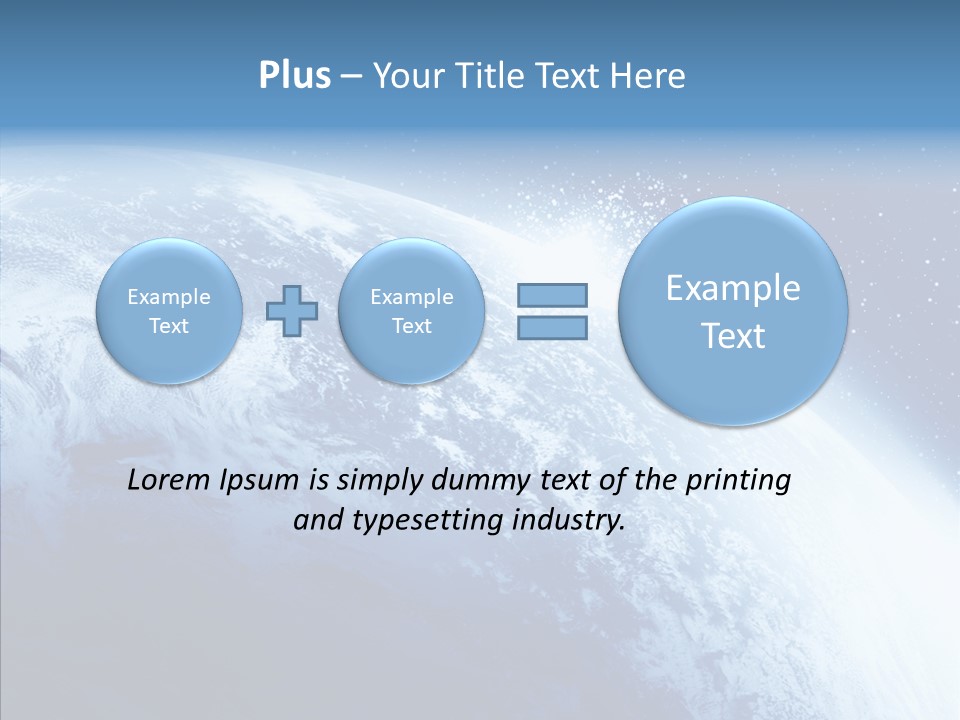 Earth Sun World PowerPoint Template