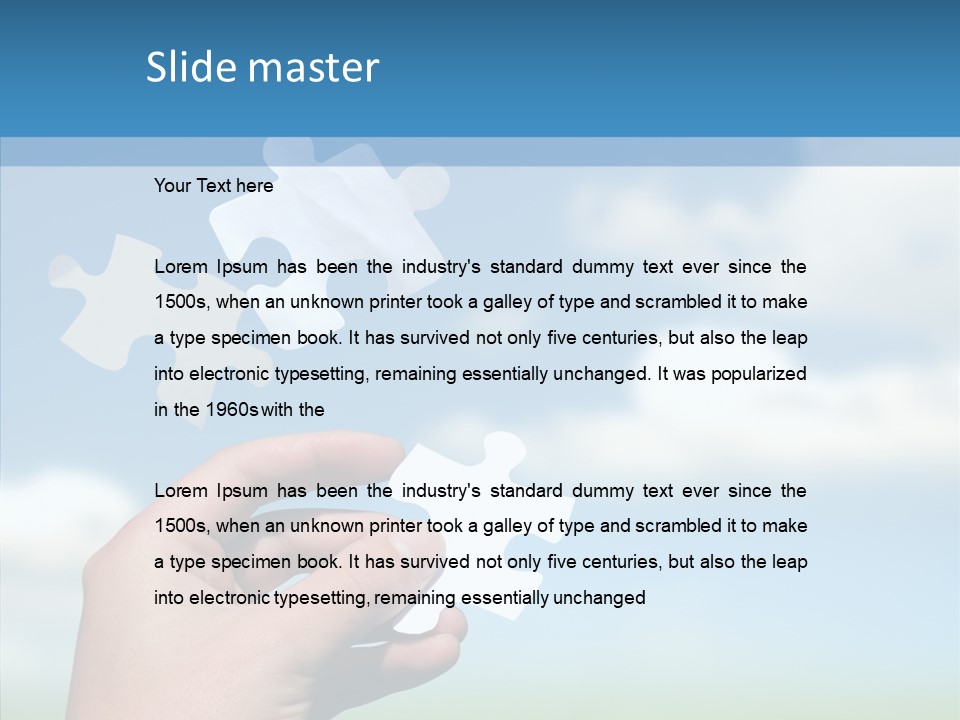 Hand Toy Unique PowerPoint Template