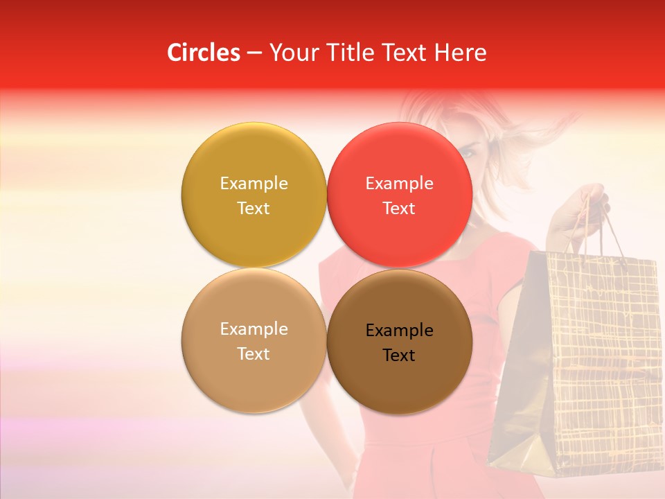 Glow Colorful Female PowerPoint Template