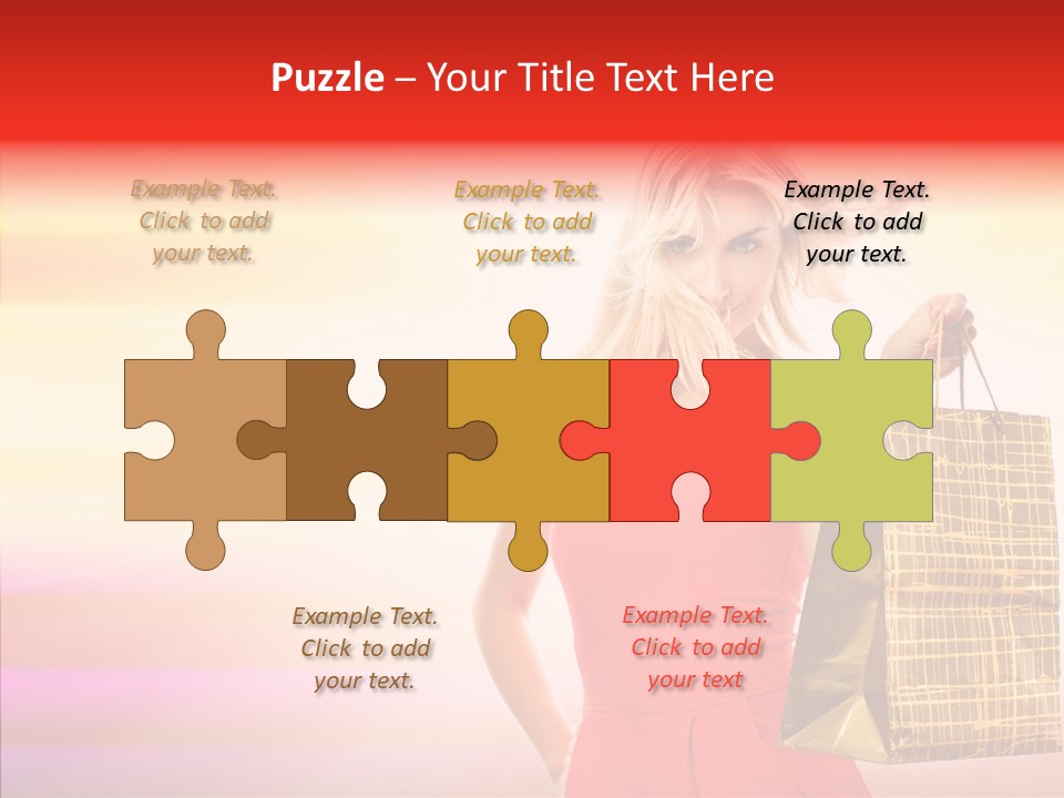 Glow Colorful Female PowerPoint Template