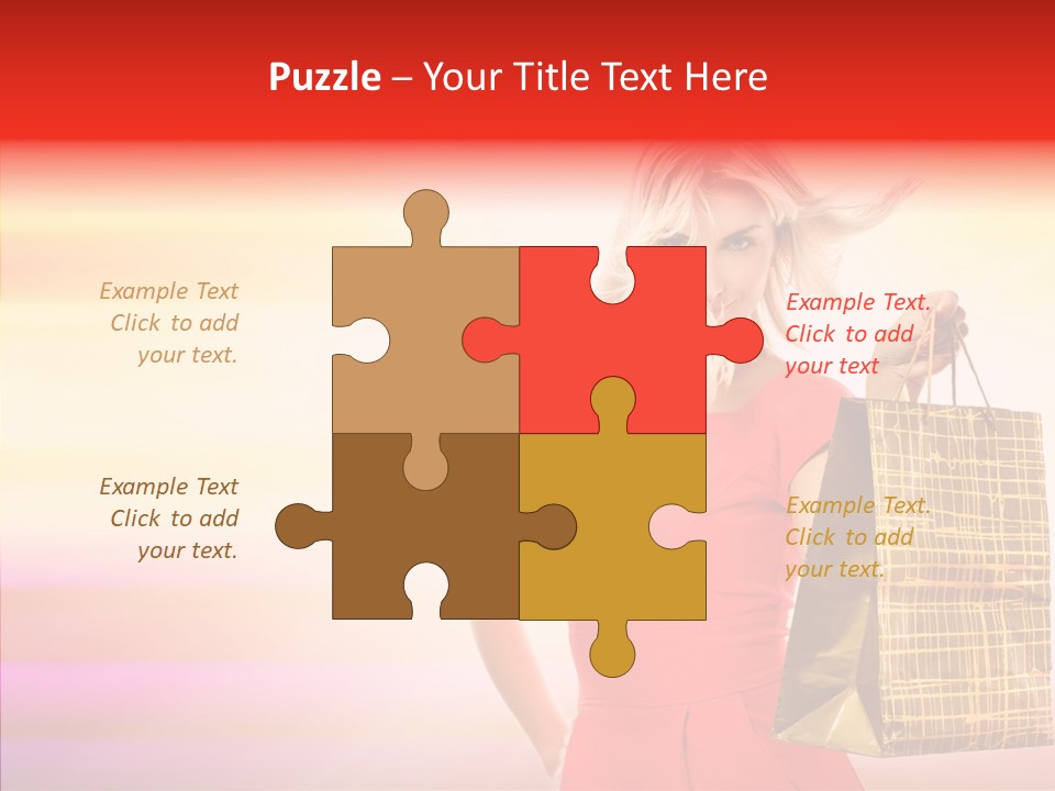 Glow Colorful Female PowerPoint Template