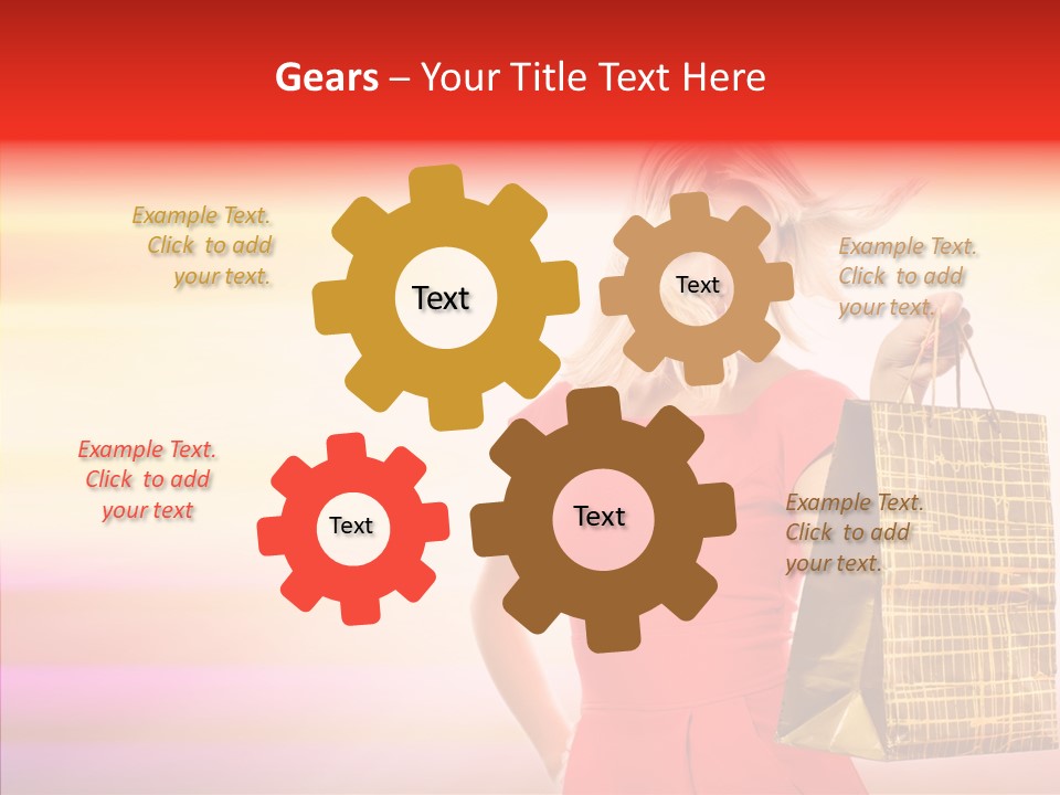 Glow Colorful Female PowerPoint Template