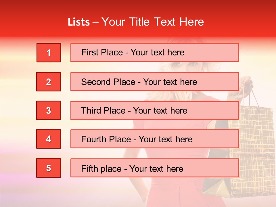 Glow Colorful Female PowerPoint Template