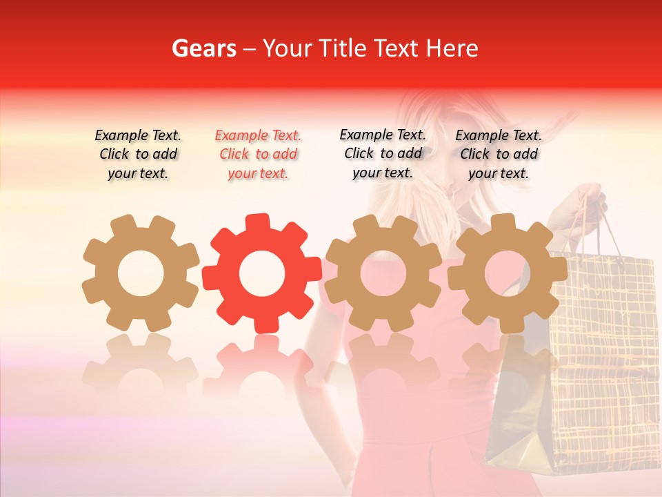 Glow Colorful Female PowerPoint Template