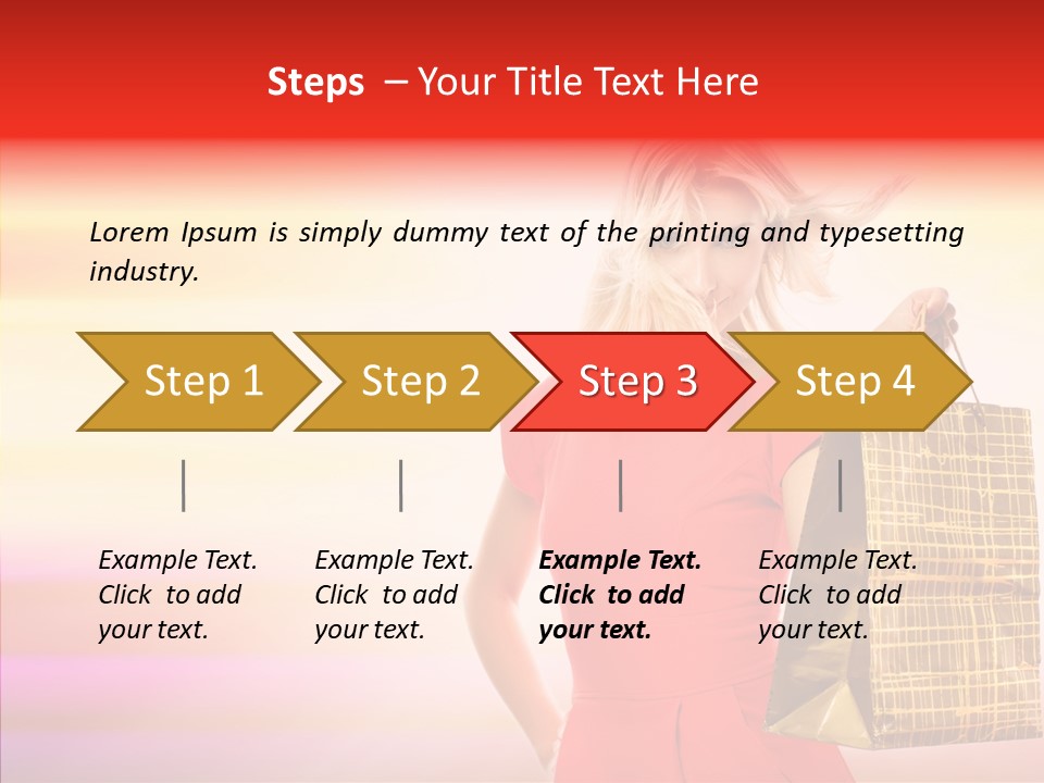 Glow Colorful Female PowerPoint Template