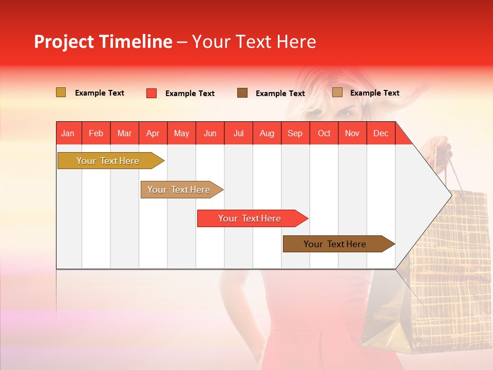 Glow Colorful Female PowerPoint Template