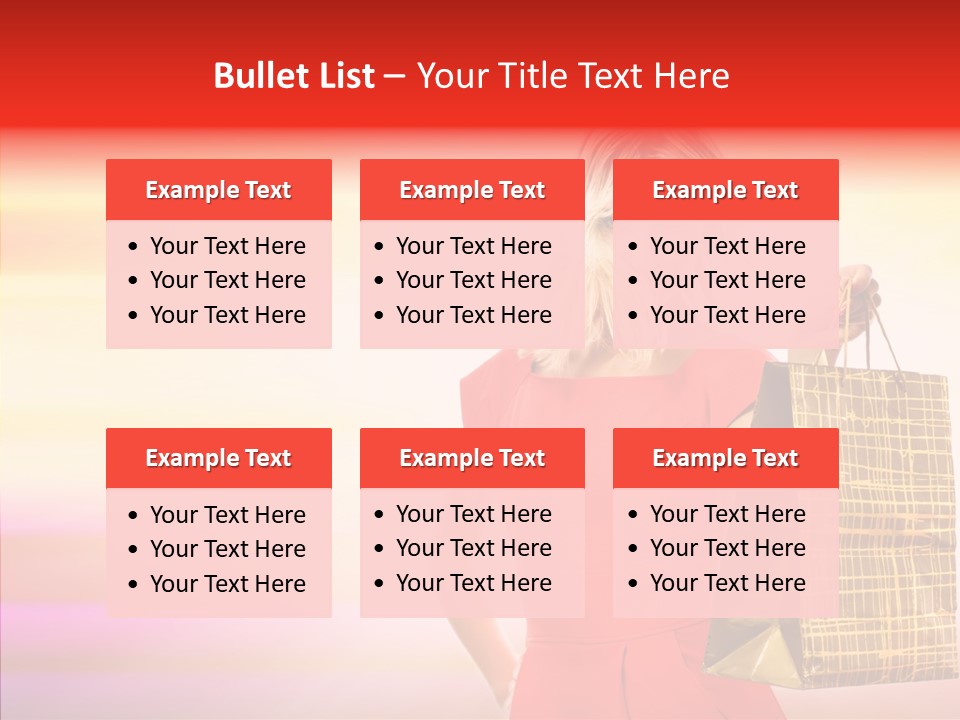 Glow Colorful Female PowerPoint Template