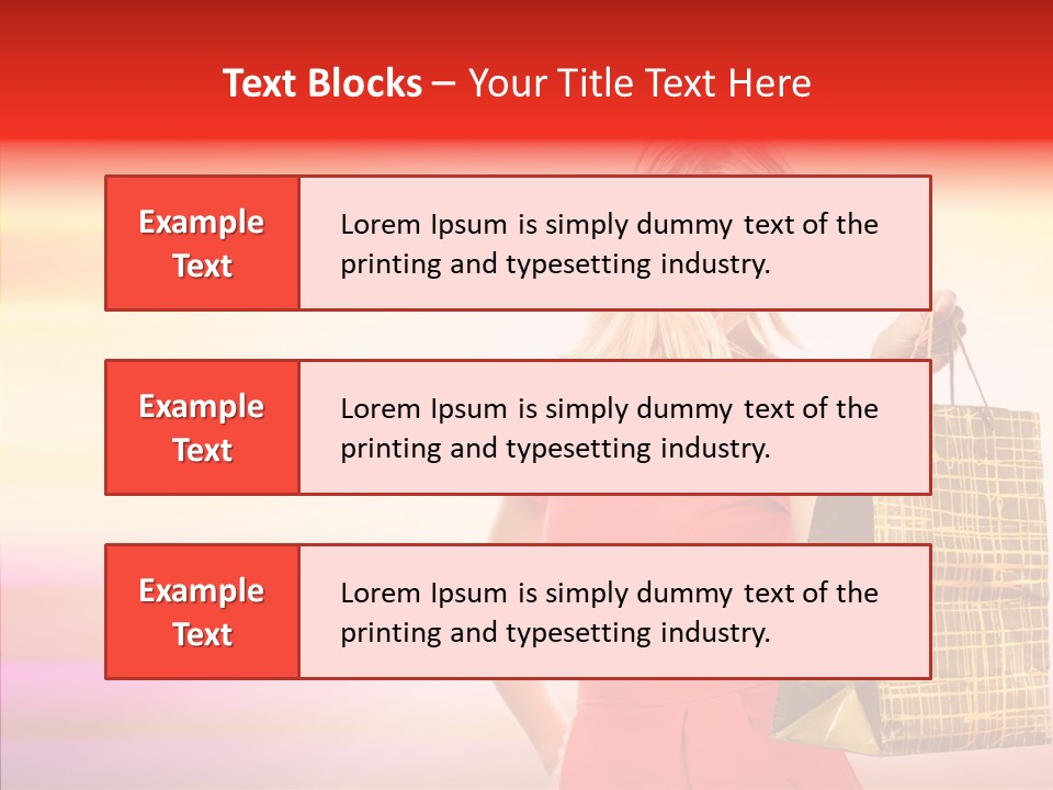 Glow Colorful Female PowerPoint Template