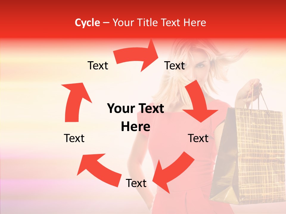 Glow Colorful Female PowerPoint Template