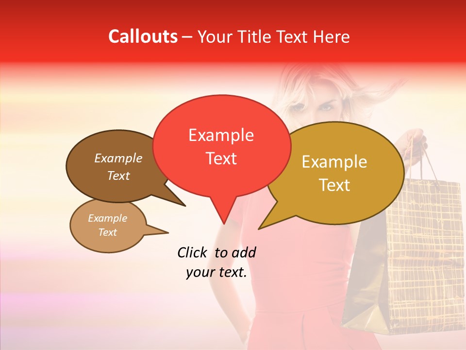 Glow Colorful Female PowerPoint Template