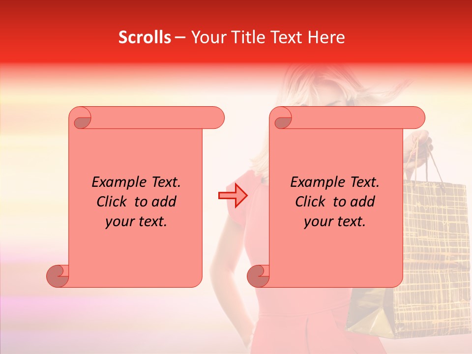 Glow Colorful Female PowerPoint Template