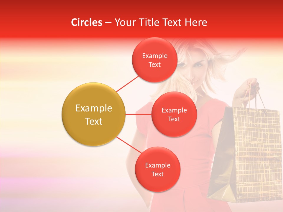 Glow Colorful Female PowerPoint Template